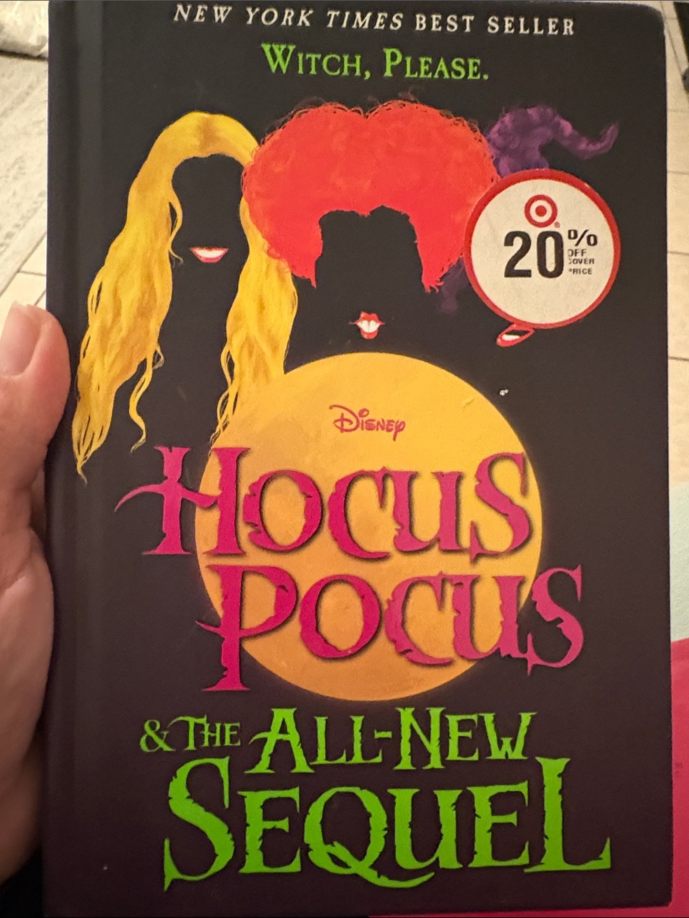 Disney Hocus Pocus Sequel Hardcover - Black, Yellow, Pink, Green, Orange, Purple